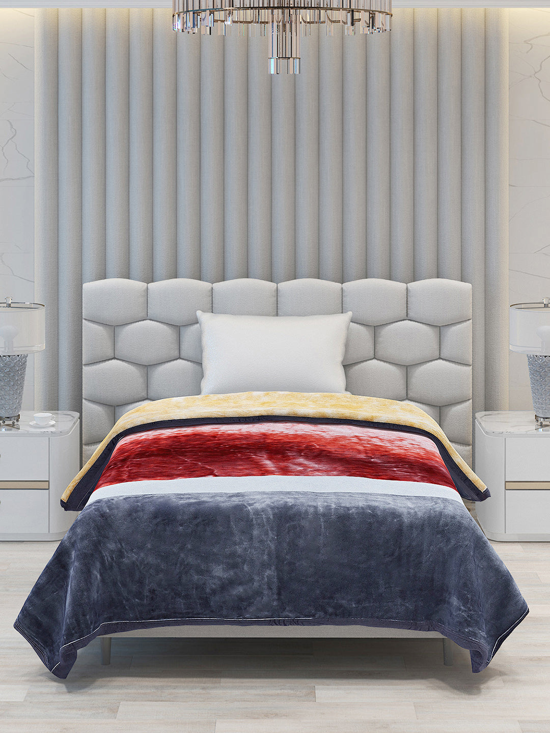 Printed Single Bed Blanket for Mild Winter -2 Ply