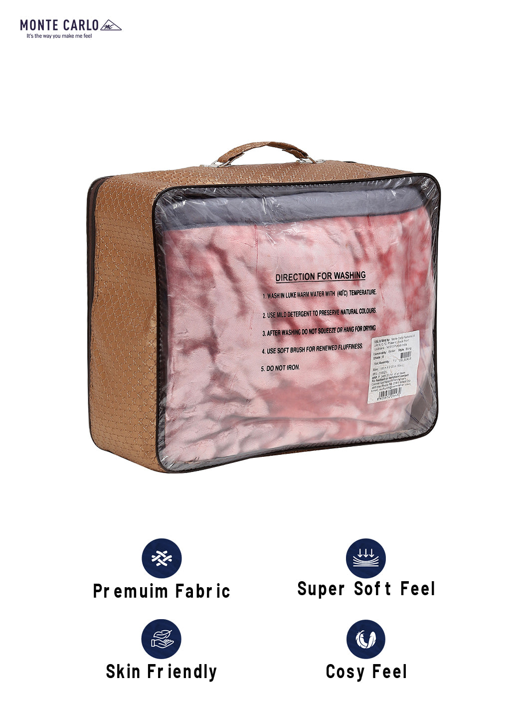 Printed Single Bed Blanket for Mild Winter -2 Ply