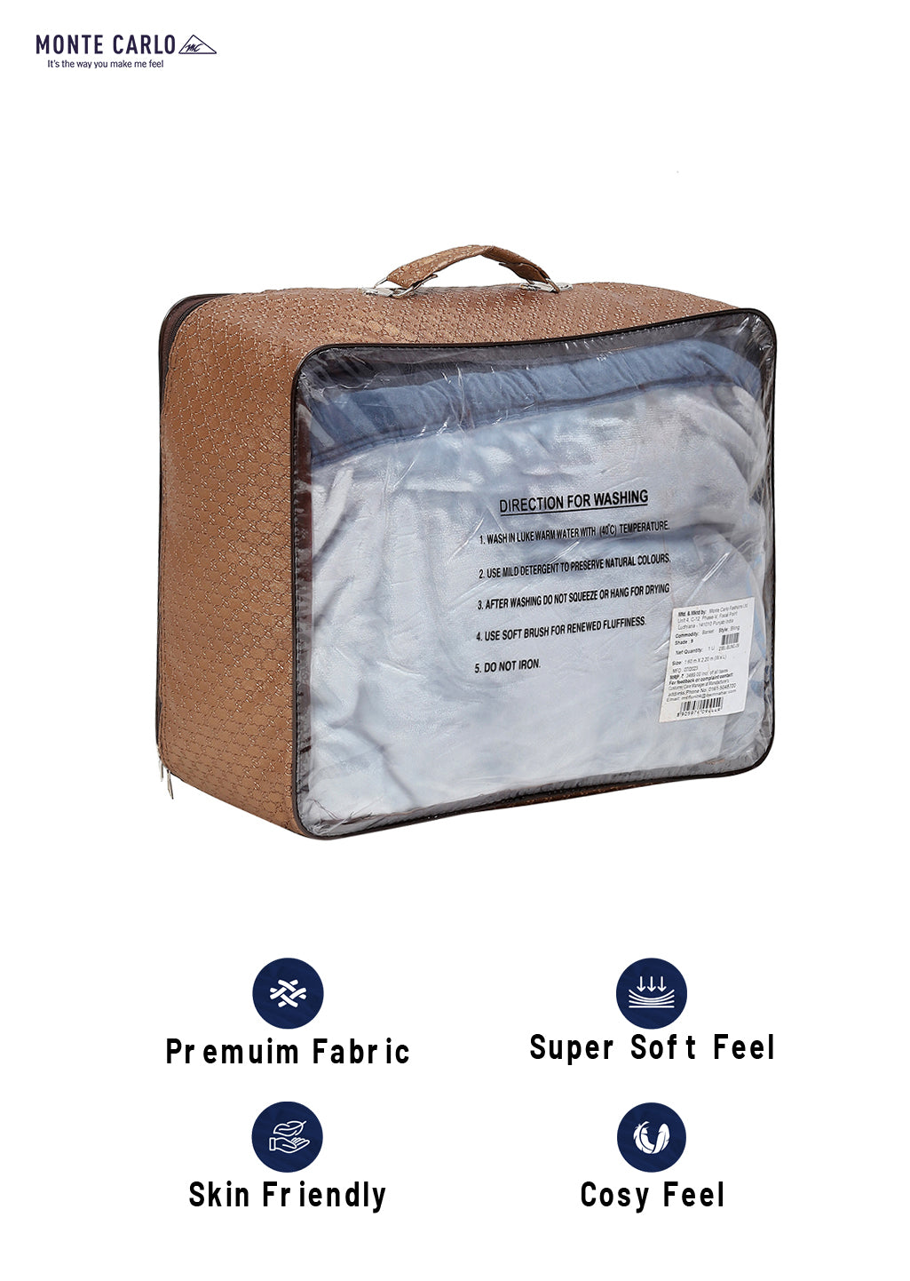 Printed Single Bed Blanket for Mild Winter -2 Ply