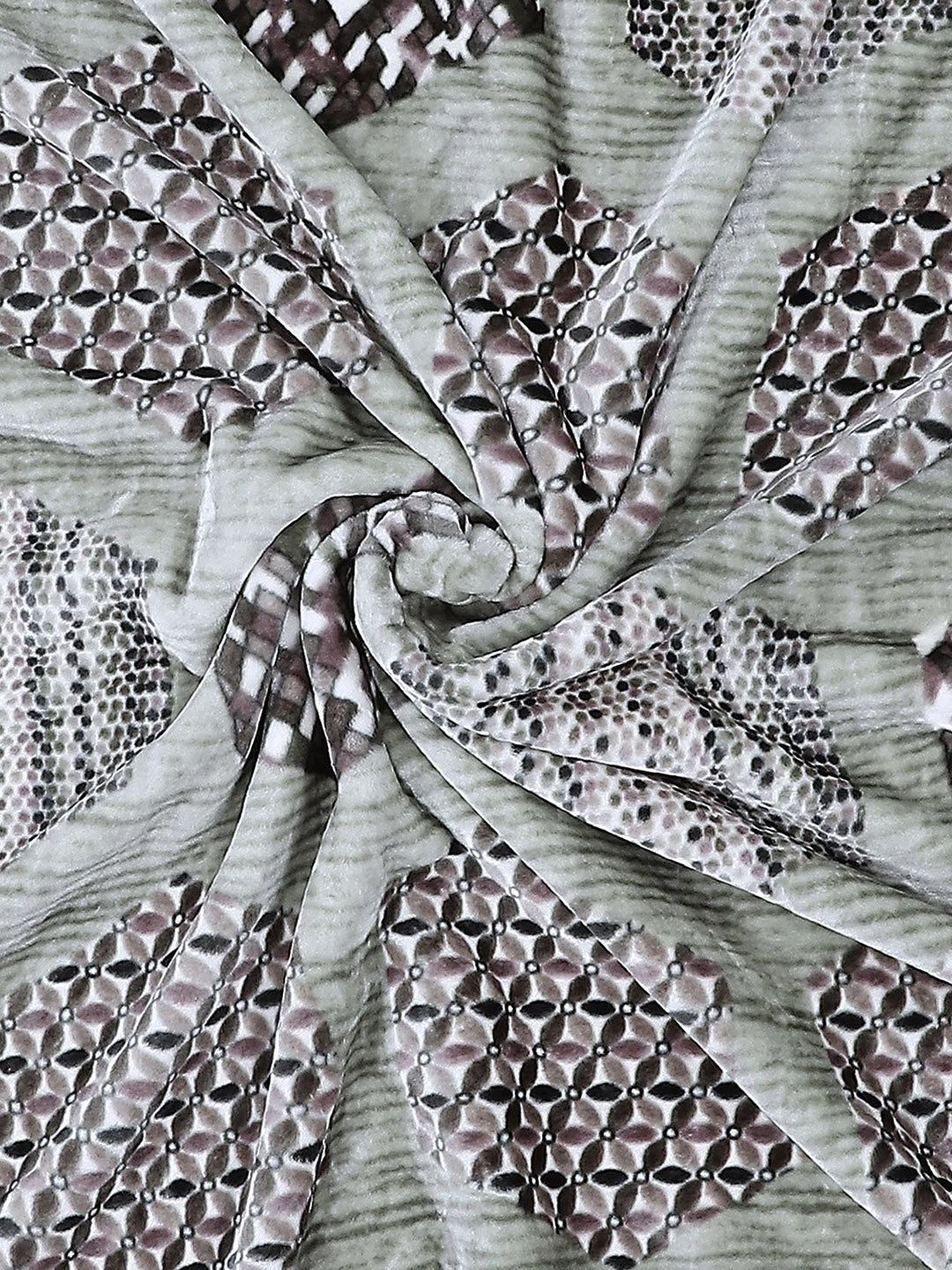 Printed Double Bed Blanket for Mild Winter -1 Ply