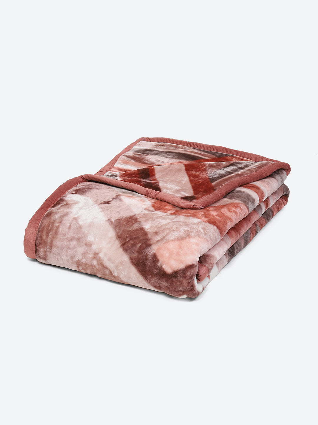 Printed Double Bed Blanket for Mild Winter -1 Ply