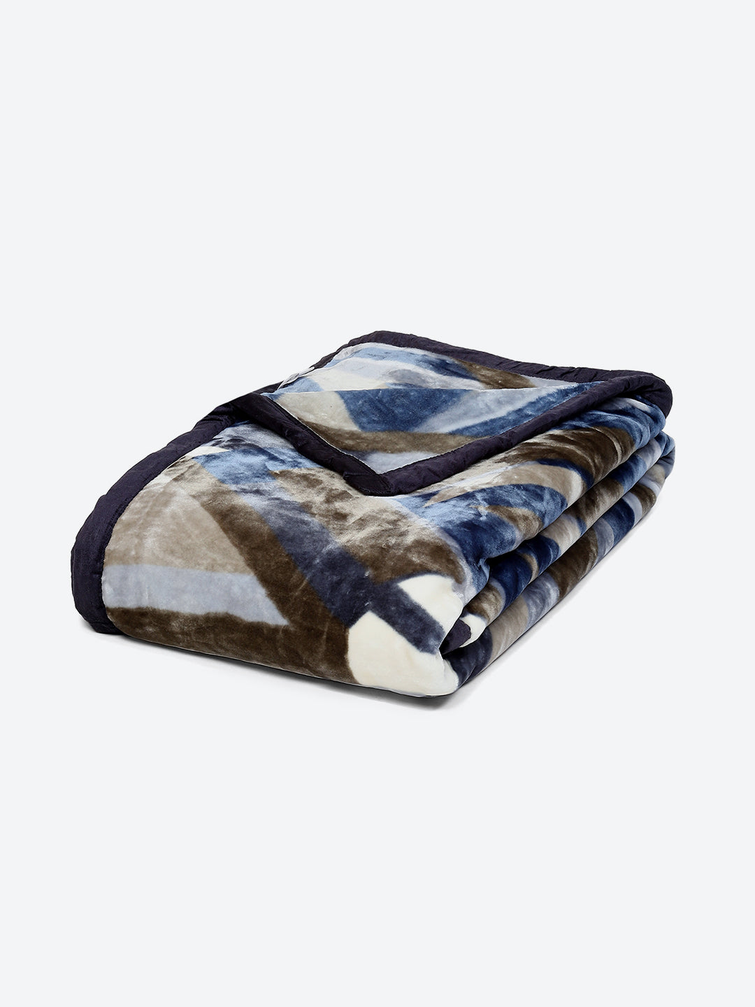 Printed Double Bed Blanket for Mild Winter -1 Ply