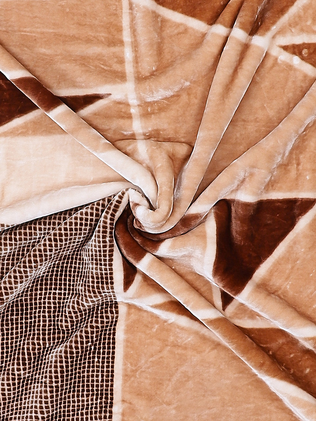 Printed Double Bed Blanket for Mild Winter -1 Ply