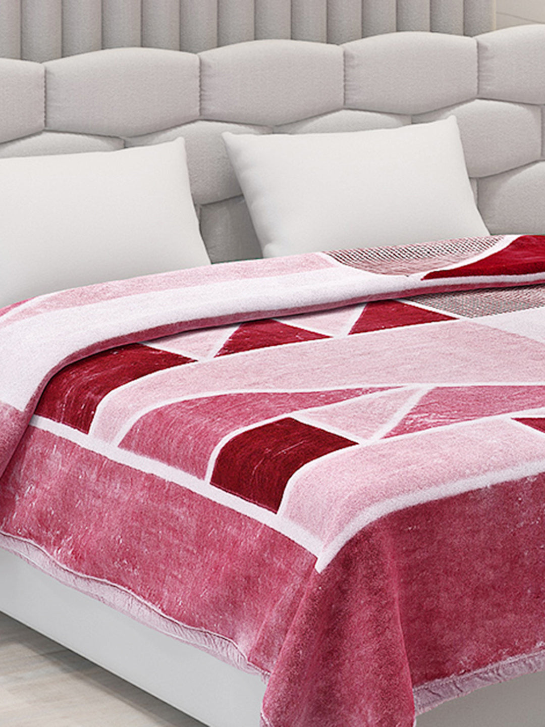 Printed Double Bed Blanket for Mild Winter -1 Ply