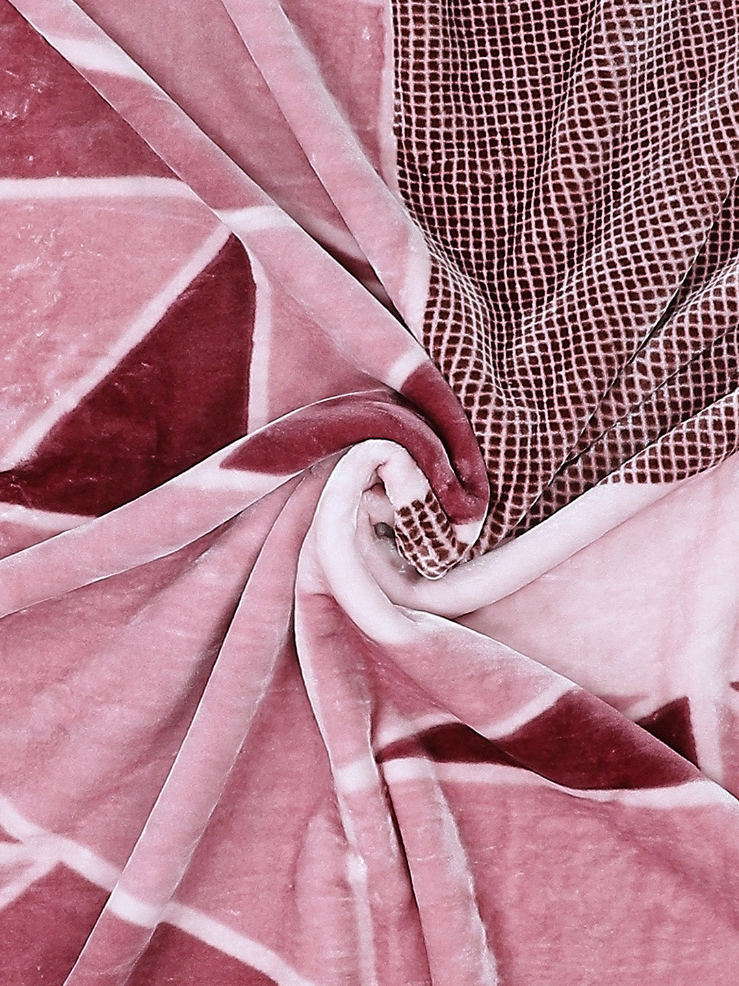 Printed Double Bed Blanket for Mild Winter -1 Ply