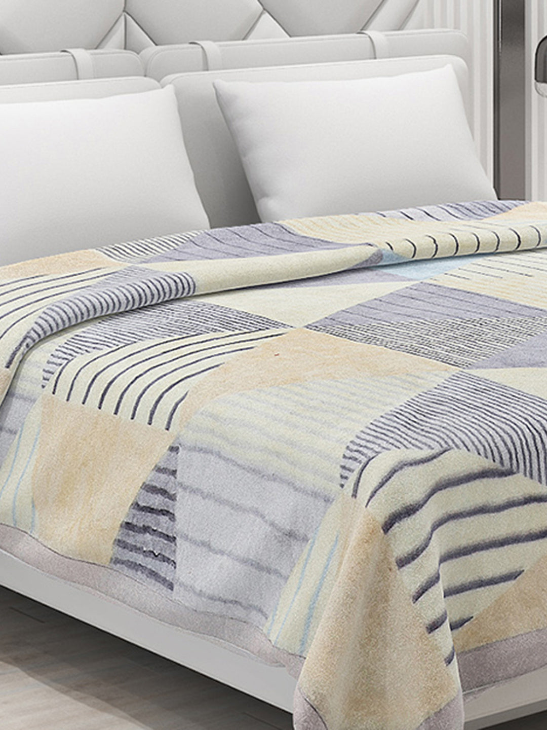 Printed Double Bed Blanket for Heavy Winter -2 Ply