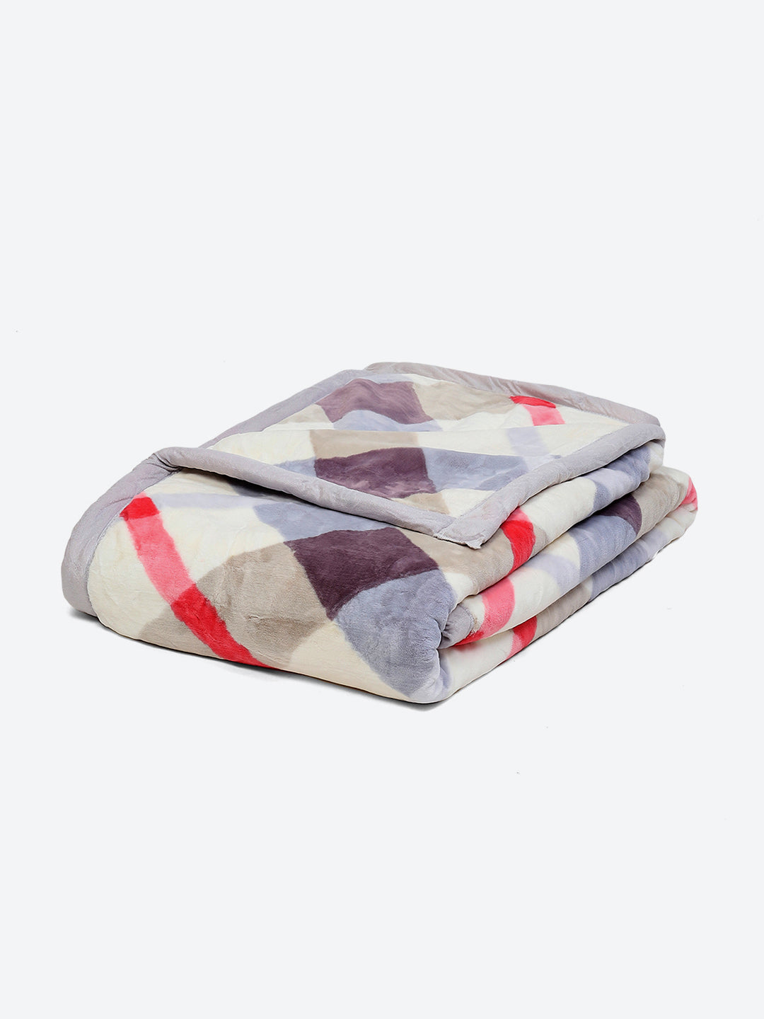 Checkered Double Bed Blanket for Heavy Winter -2 Ply
