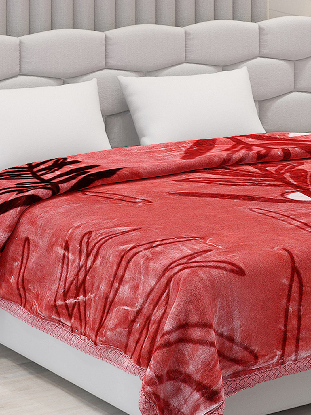Printed Double Bed Blanket for Heavy Winter -2 Ply