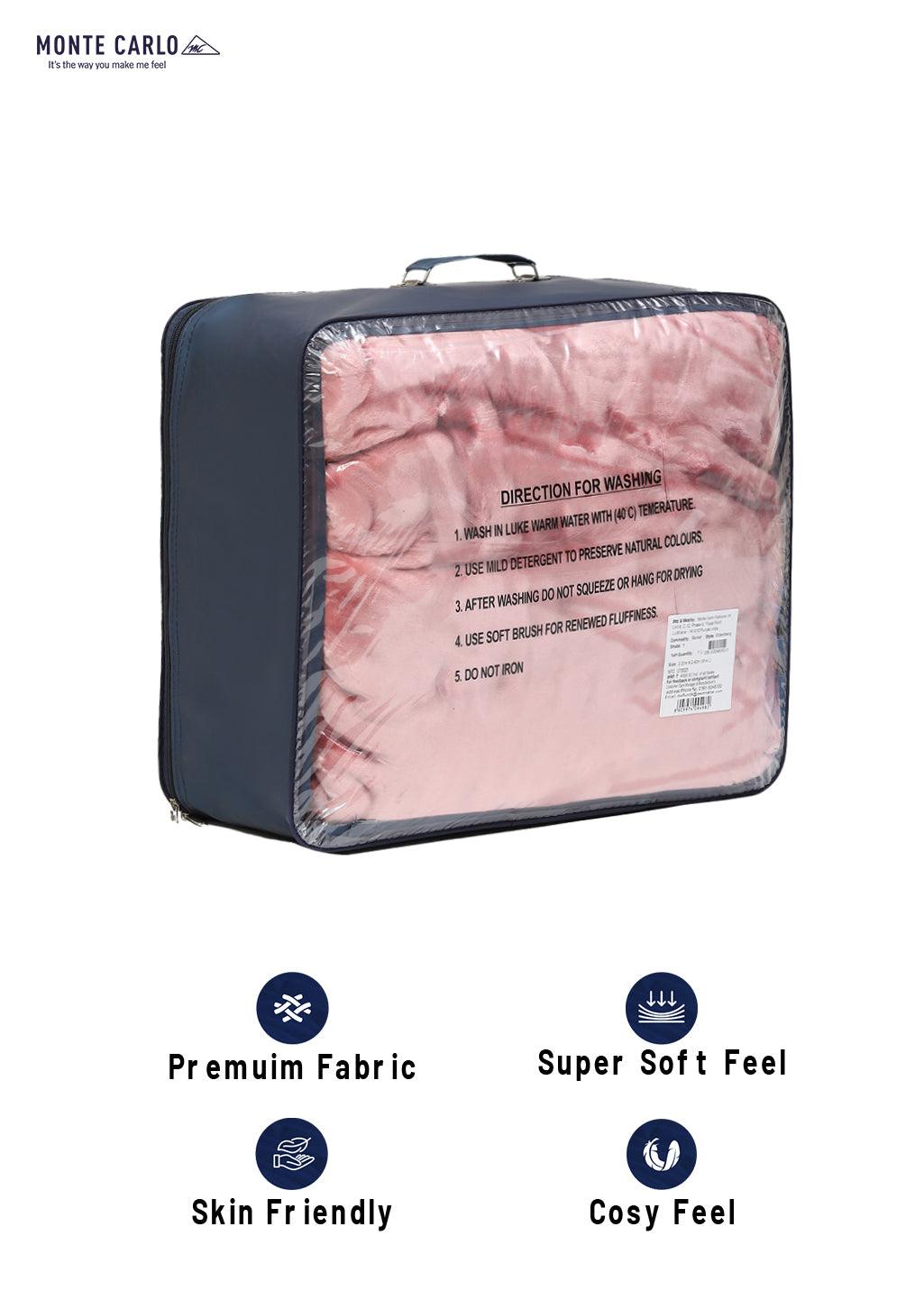 Printed Double Bed Blanket for Heavy Winter -2 Ply