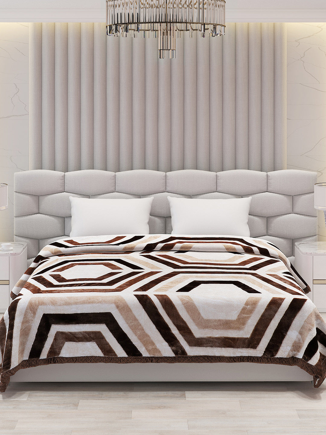 Printed Double Bed Blanket for Heavy Winter -2 Ply