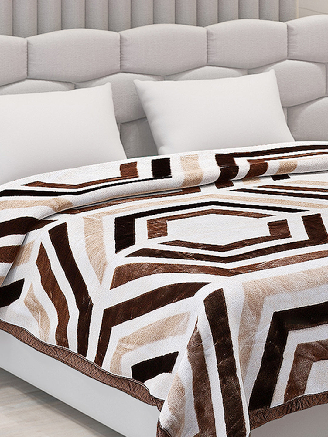 Printed Double Bed Blanket for Heavy Winter -2 Ply