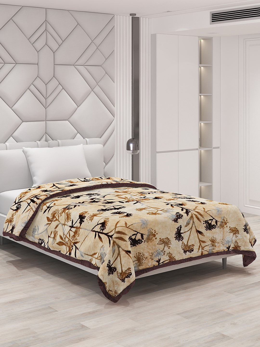 Printed Single Bed Blanket for Mild Winter -1 Ply