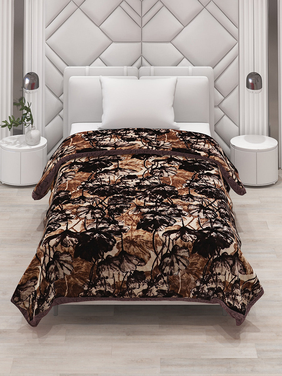 Printed Single Bed Blanket for Mild Winter -1 Ply