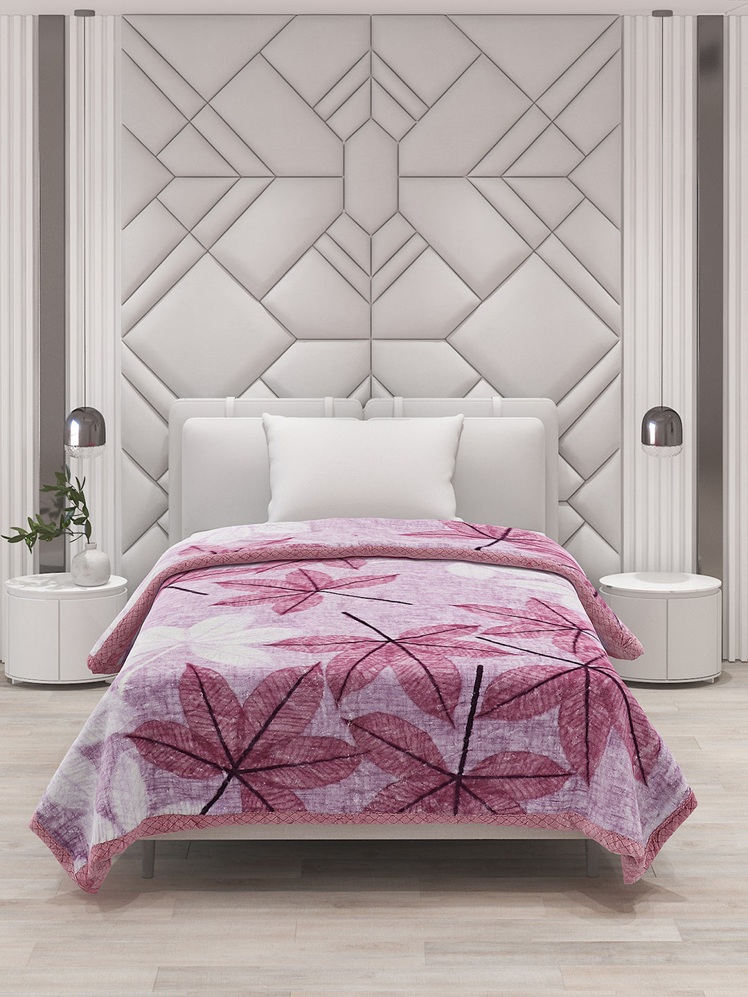 Printed Single Bed Blanket for Mild Winter -1 Ply