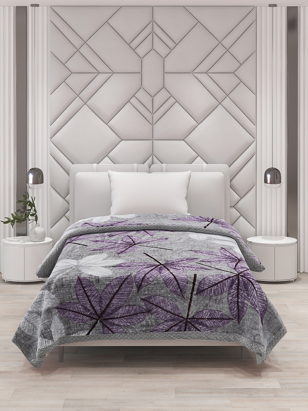 Printed Single Bed Blanket for Mild Winter -1 Ply