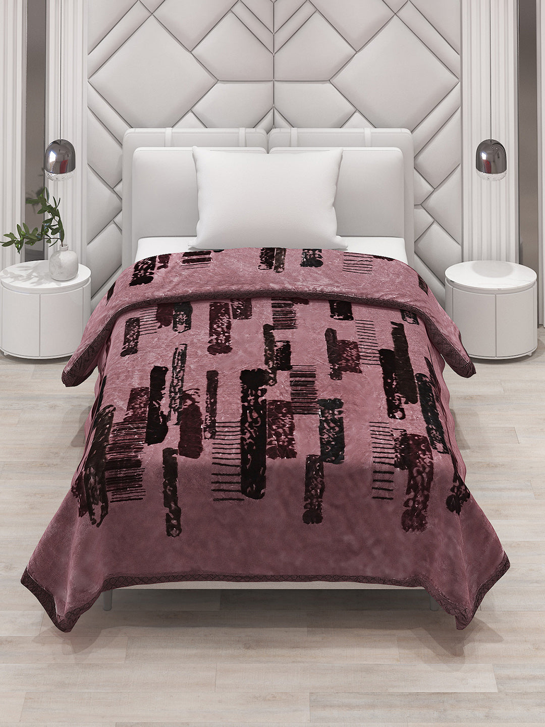 Printed Single Bed Blanket for Mild Winter -1 Ply