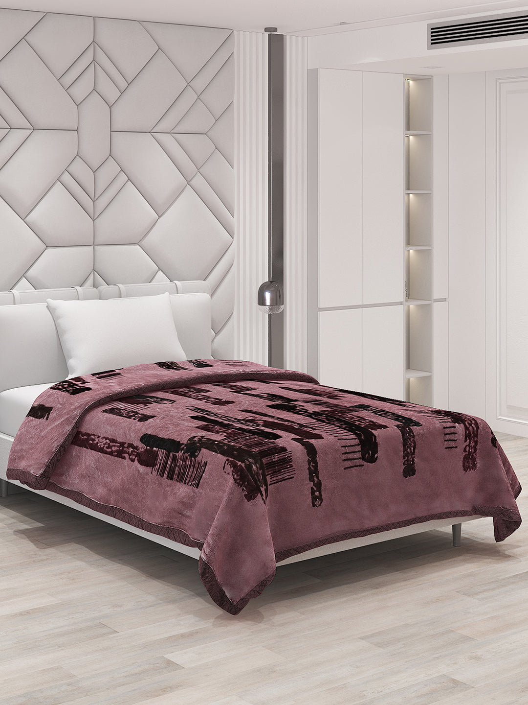 Printed Single Bed Blanket for Mild Winter -1 Ply