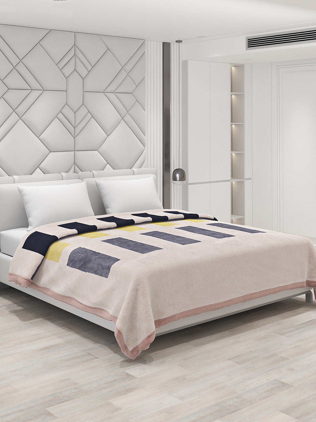 Printed Double Bed Blanket for Heavy Winter -3 Ply
