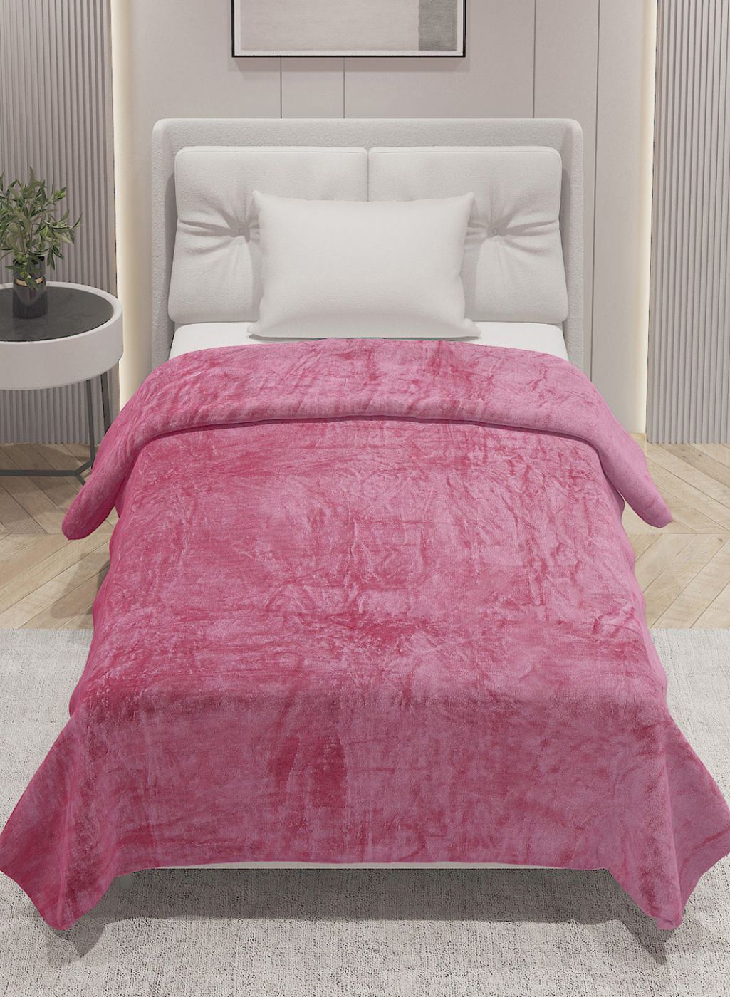 Printed Single Blanket for AC Room - 240 GSM