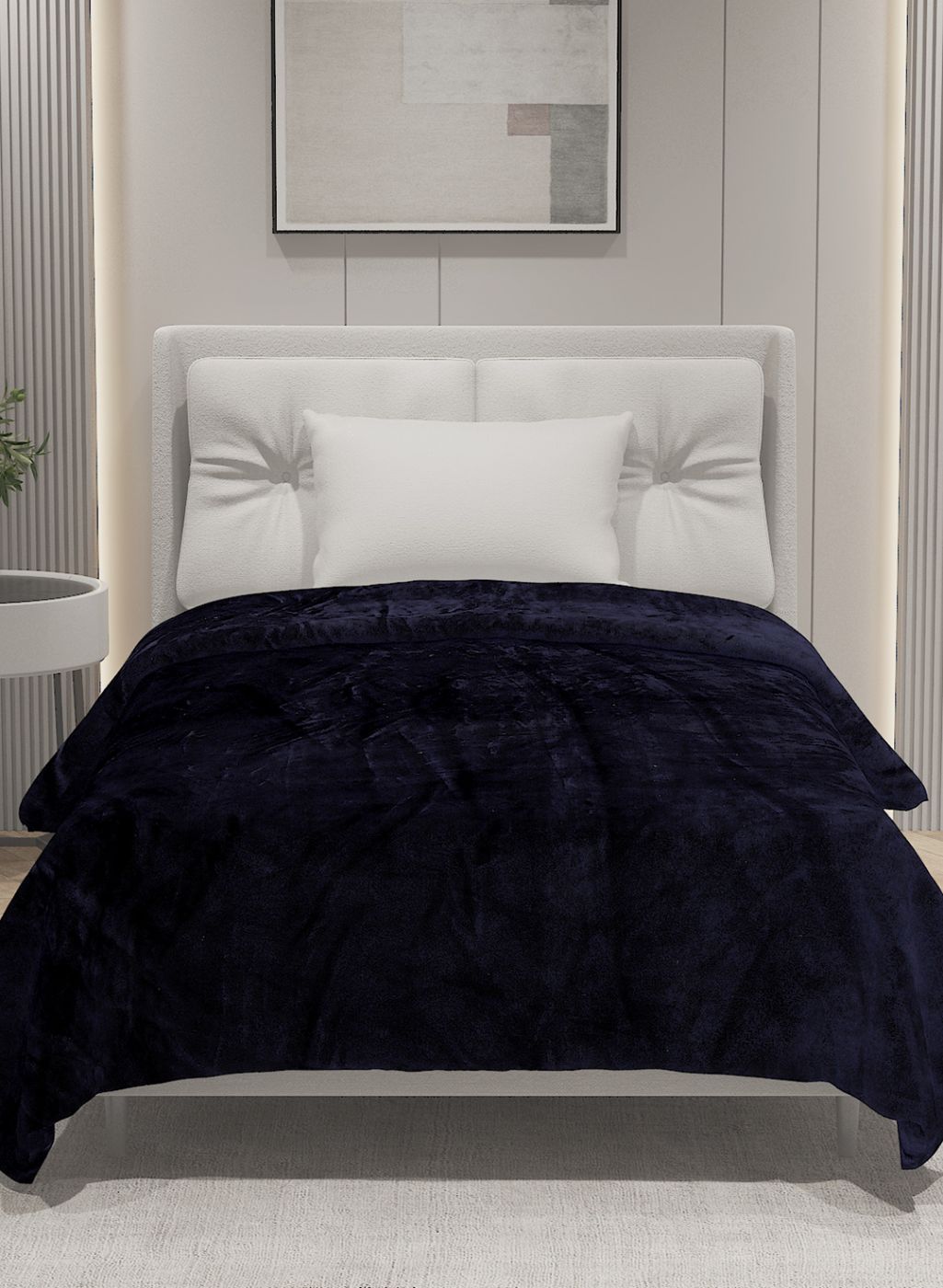 Printed Single Blanket for AC Room - 240 GSM