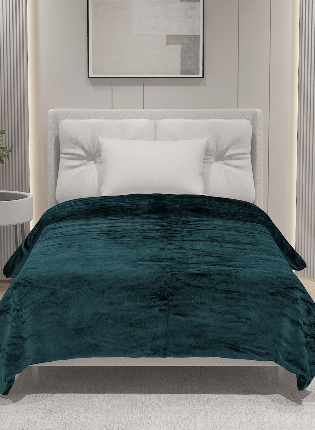 Printed Single Blanket for AC Room - 240 GSM