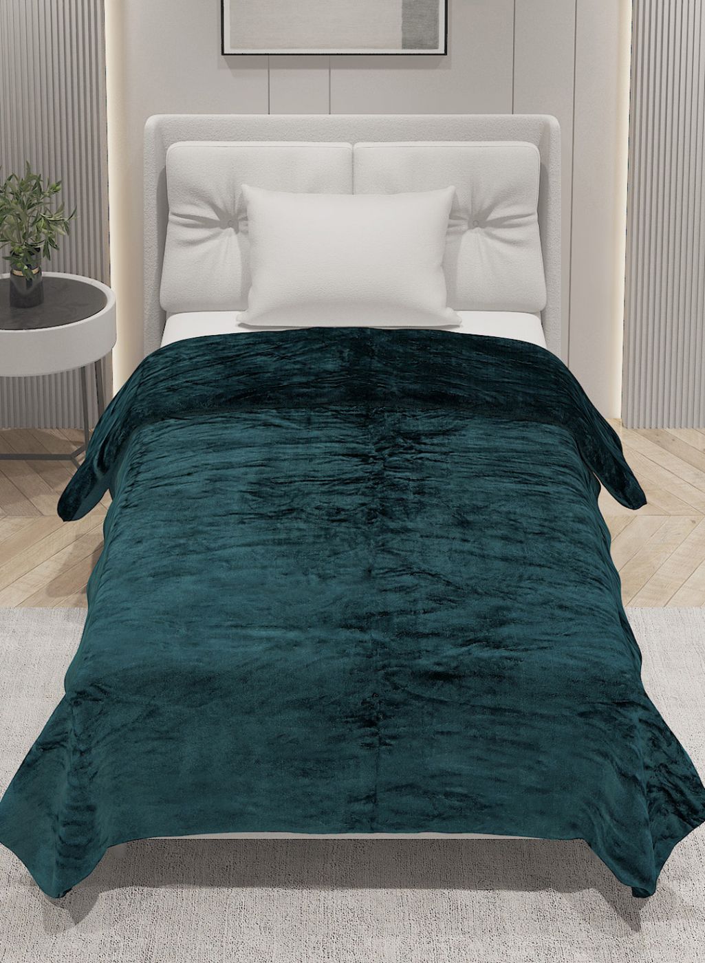 Printed Single Blanket for AC Room - 240 GSM