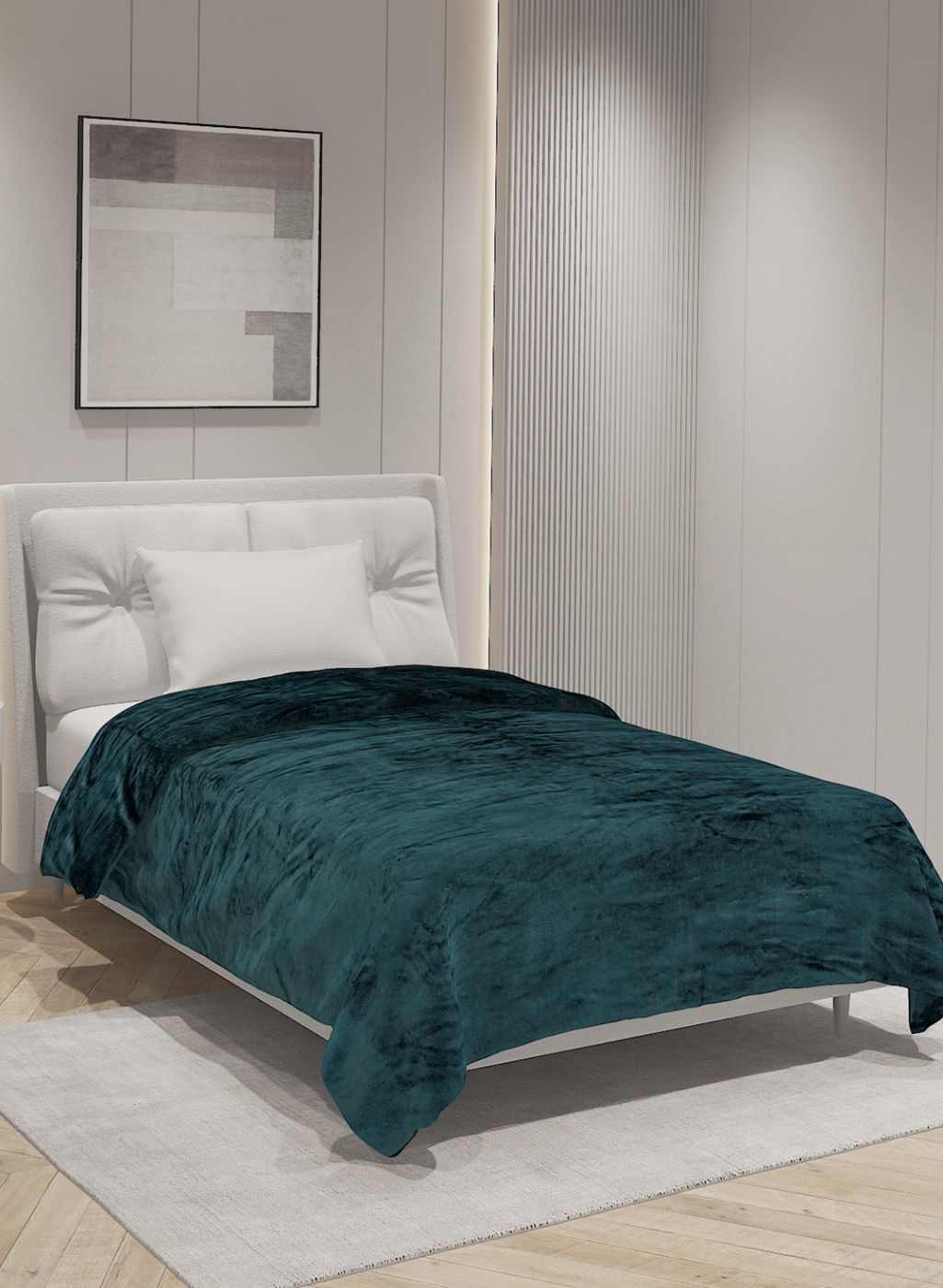 Printed Single Blanket for AC Room - 240 GSM