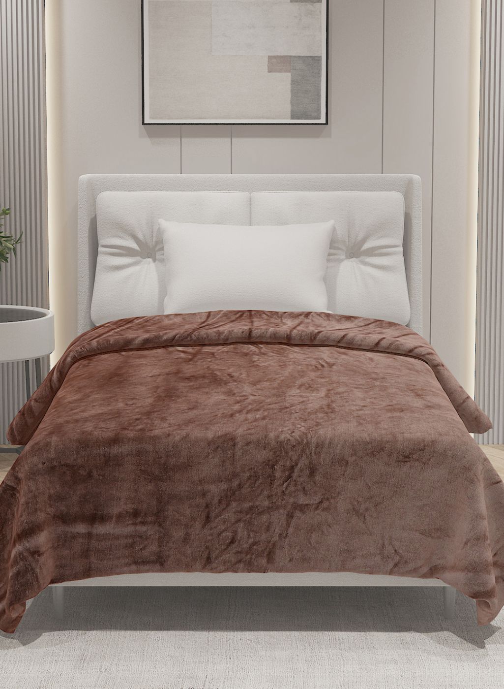 Printed Single Blanket for AC Room - 240 GSM