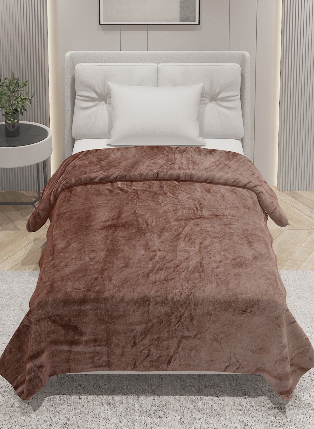 Printed Single Blanket for AC Room - 240 GSM