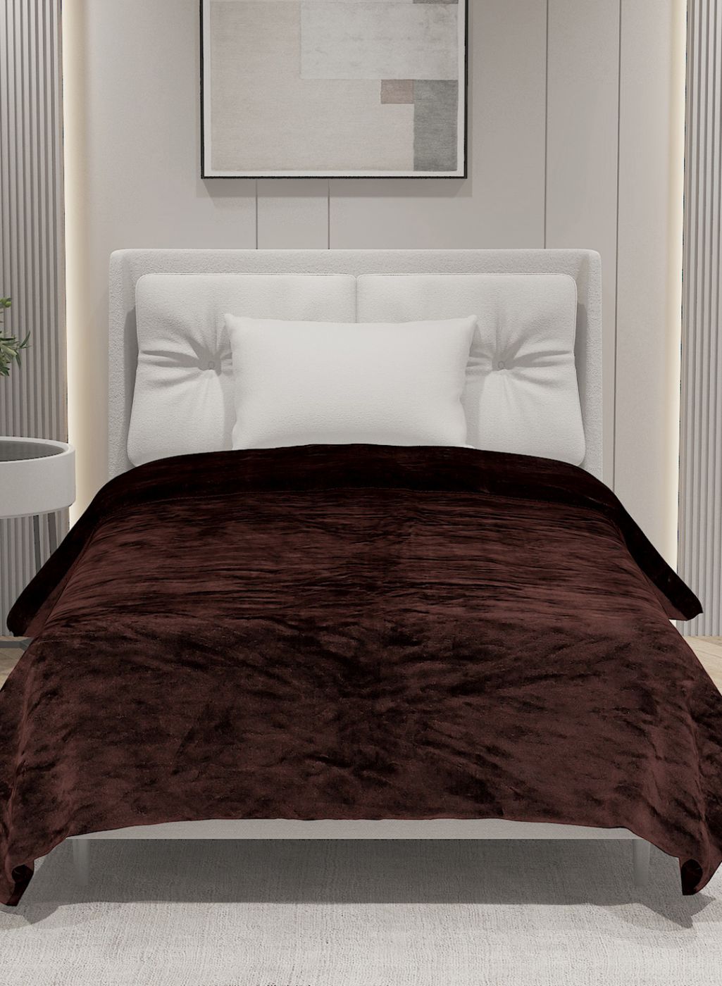 Printed Single Blanket for AC Room - 240 GSM