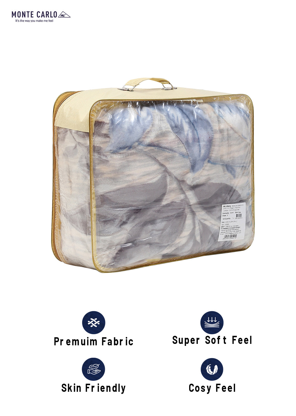 Printed Single Bed Blanket for Heavy Winter -2 Ply