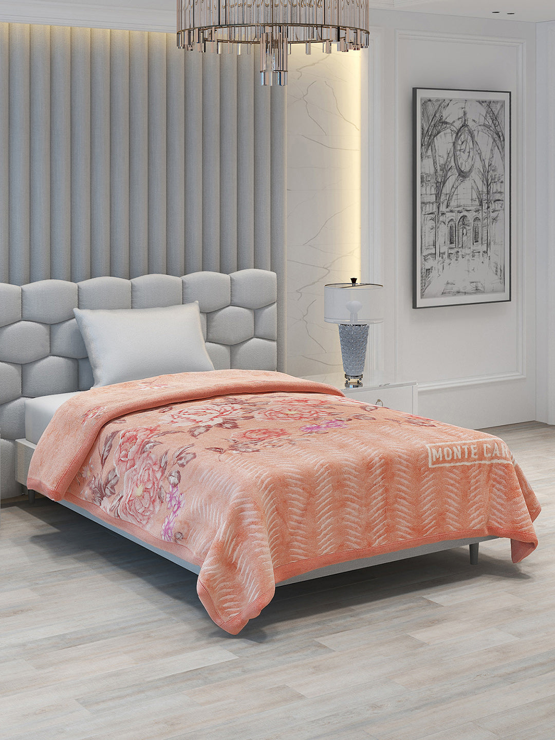 Printed Single Bed Blanket for Mild Winter -2 Ply