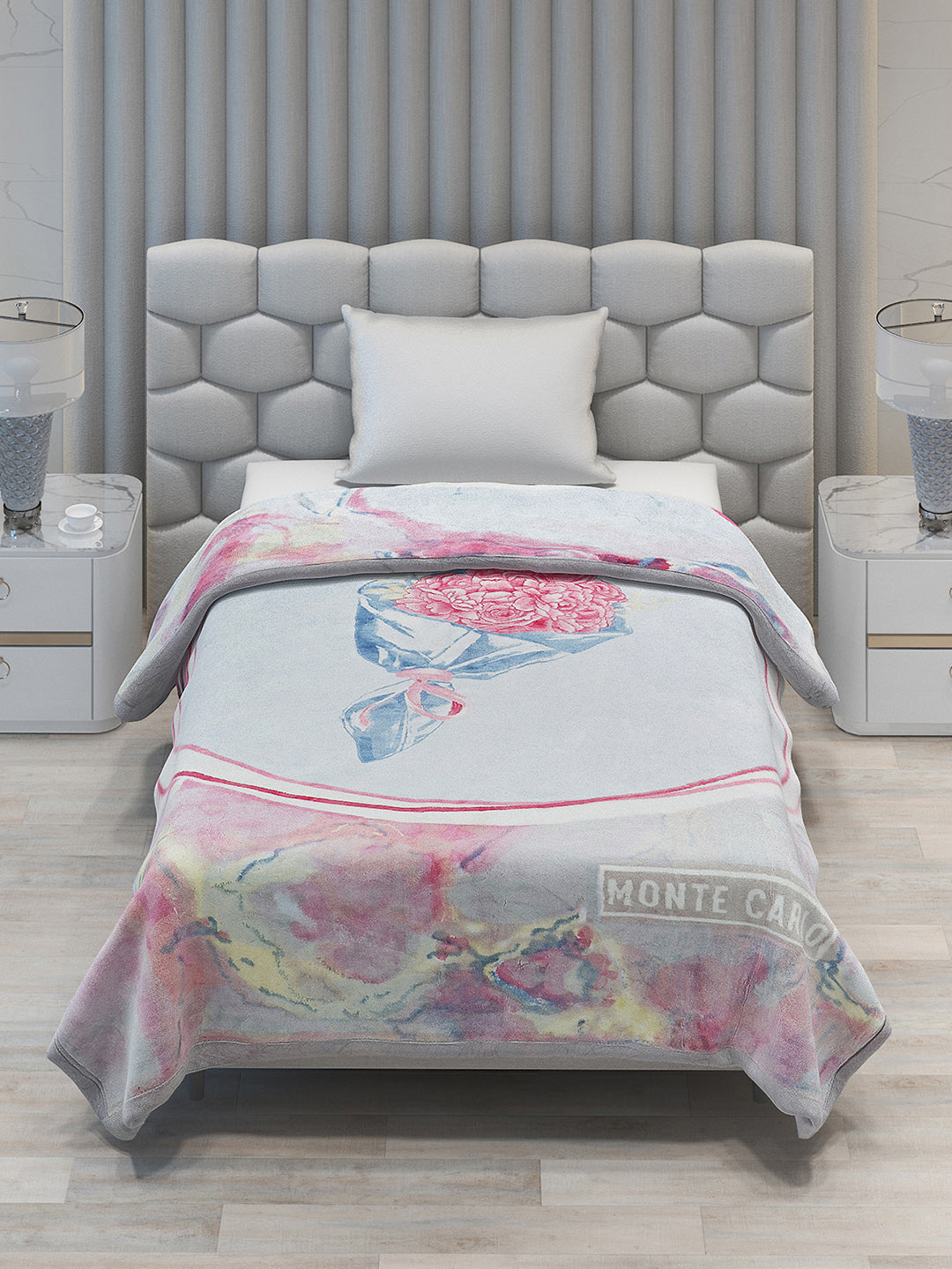 Printed Single Bed Blanket for Mild Winter -2 Ply