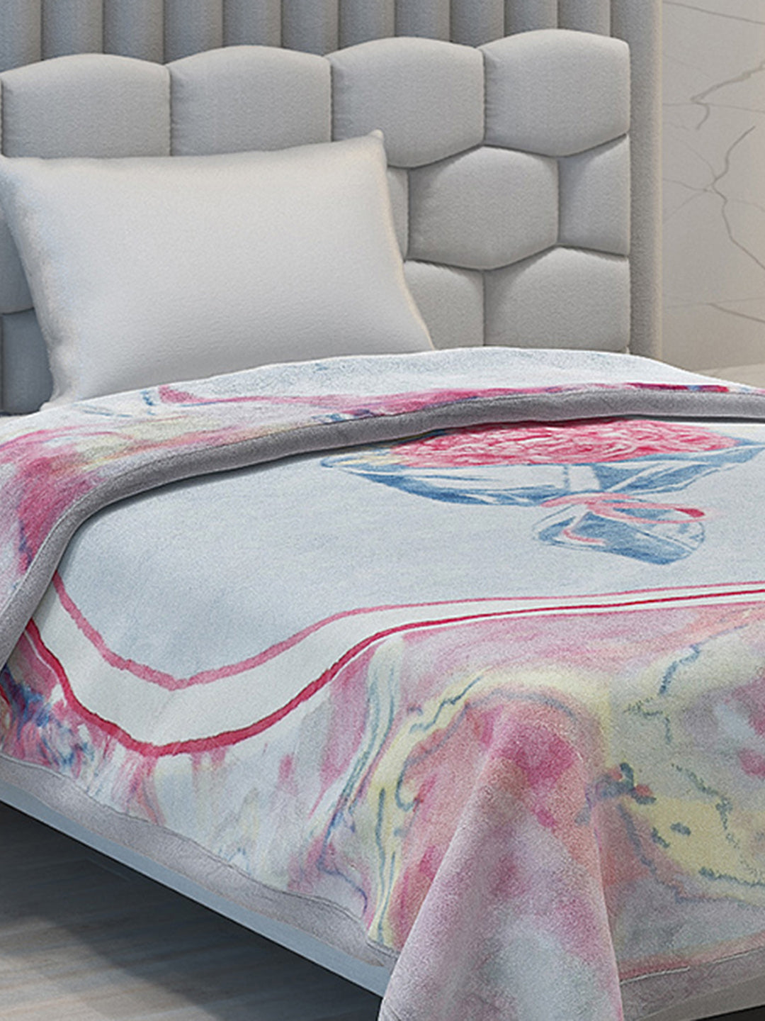 Printed Single Bed Blanket for Mild Winter -2 Ply