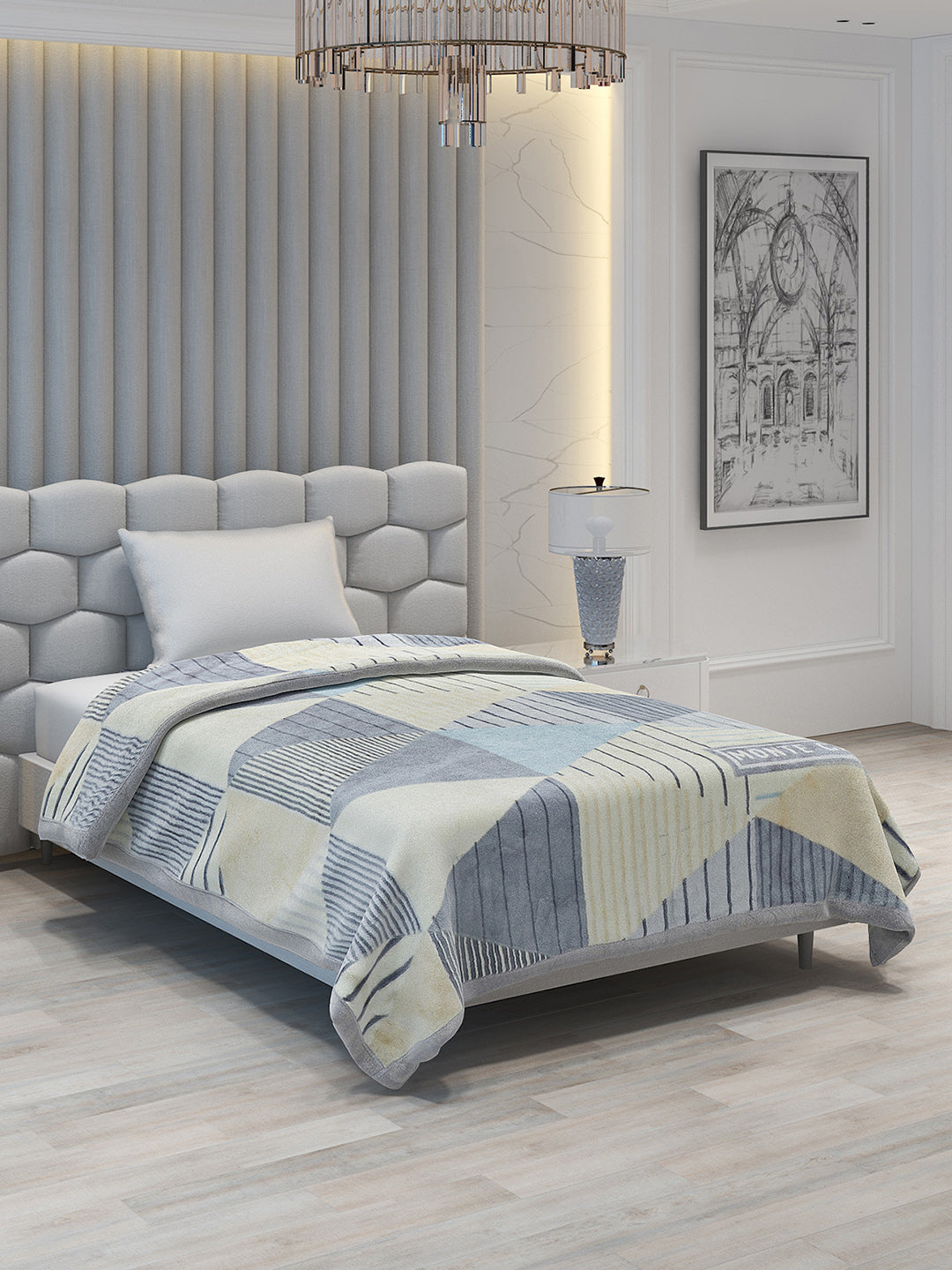 Printed Single Bed Blanket for Mild Winter -2 Ply