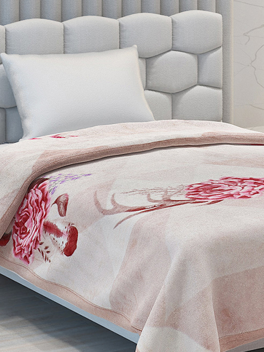 Printed Single Bed Blanket for Mild Winter -2 Ply