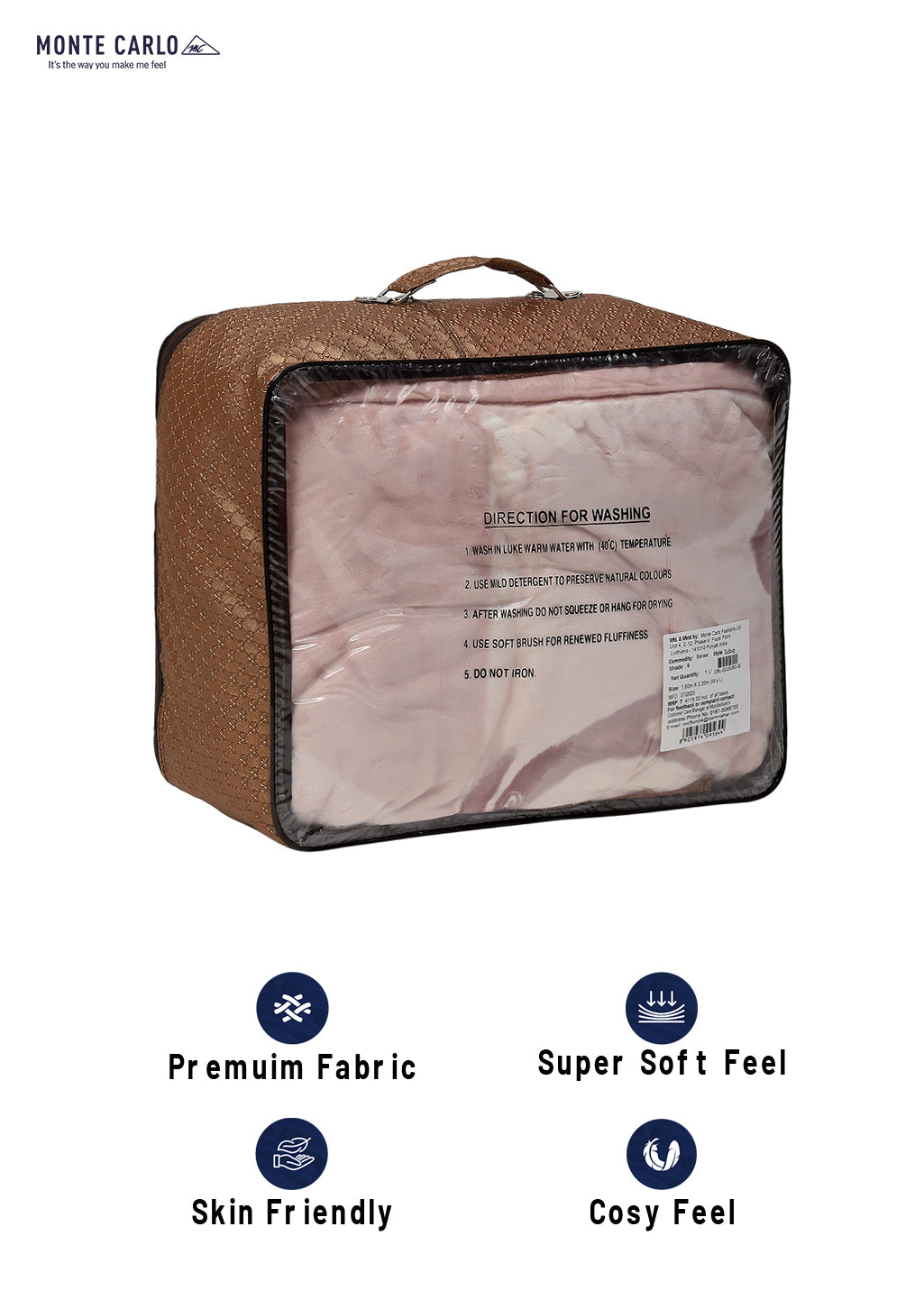 Printed Single Bed Blanket for Mild Winter -2 Ply