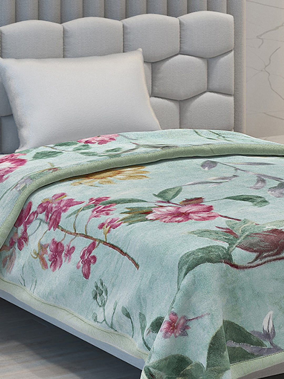 Printed Single Bed Blanket for Mild Winter -2 Ply