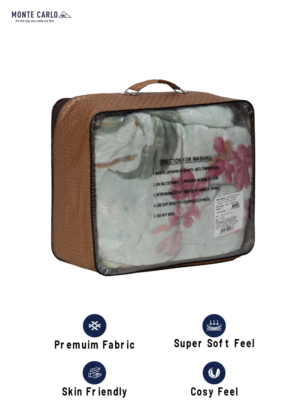 Printed Single Bed Blanket for Mild Winter -2 Ply