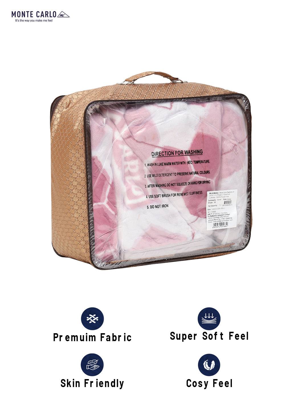 Printed Single Bed Blanket for Mild Winter -2 Ply