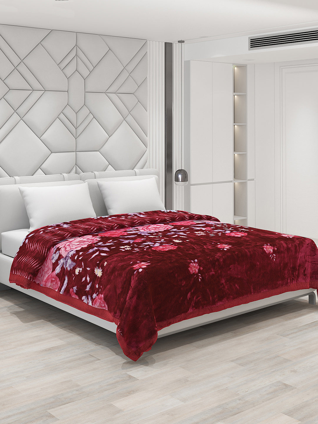 Printed Double Bed Blanket for Heavy Winter -2 Ply