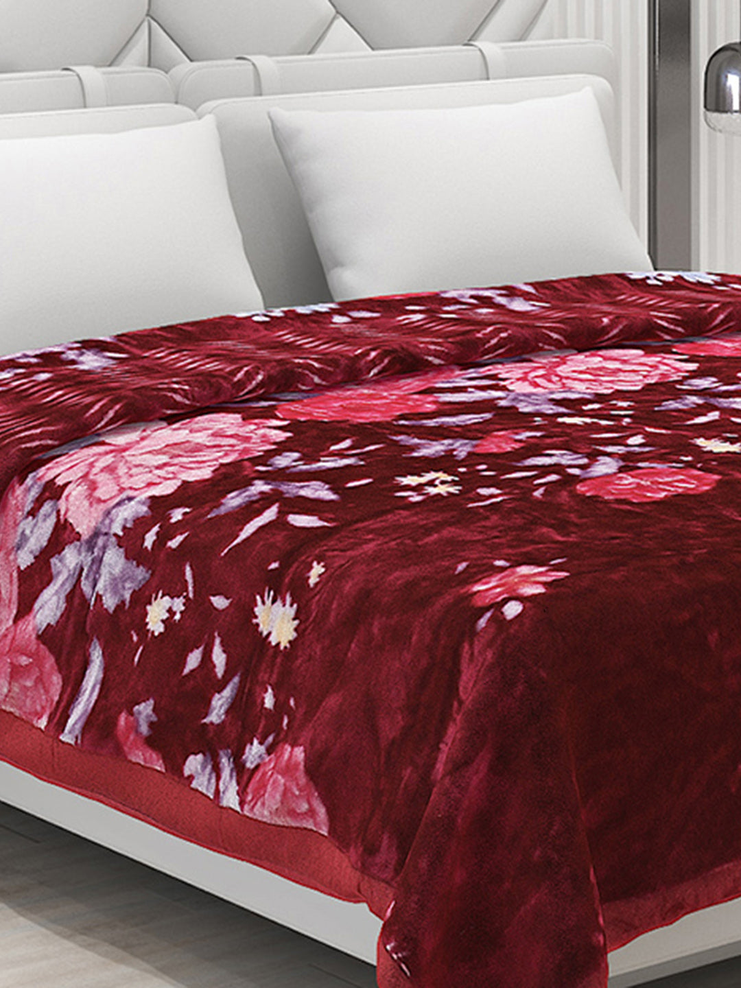 Printed Double Bed Blanket for Heavy Winter -2 Ply