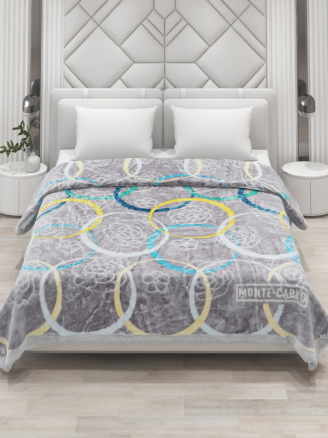 Printed Double Bed Blanket for Heavy Winter -2 Ply
