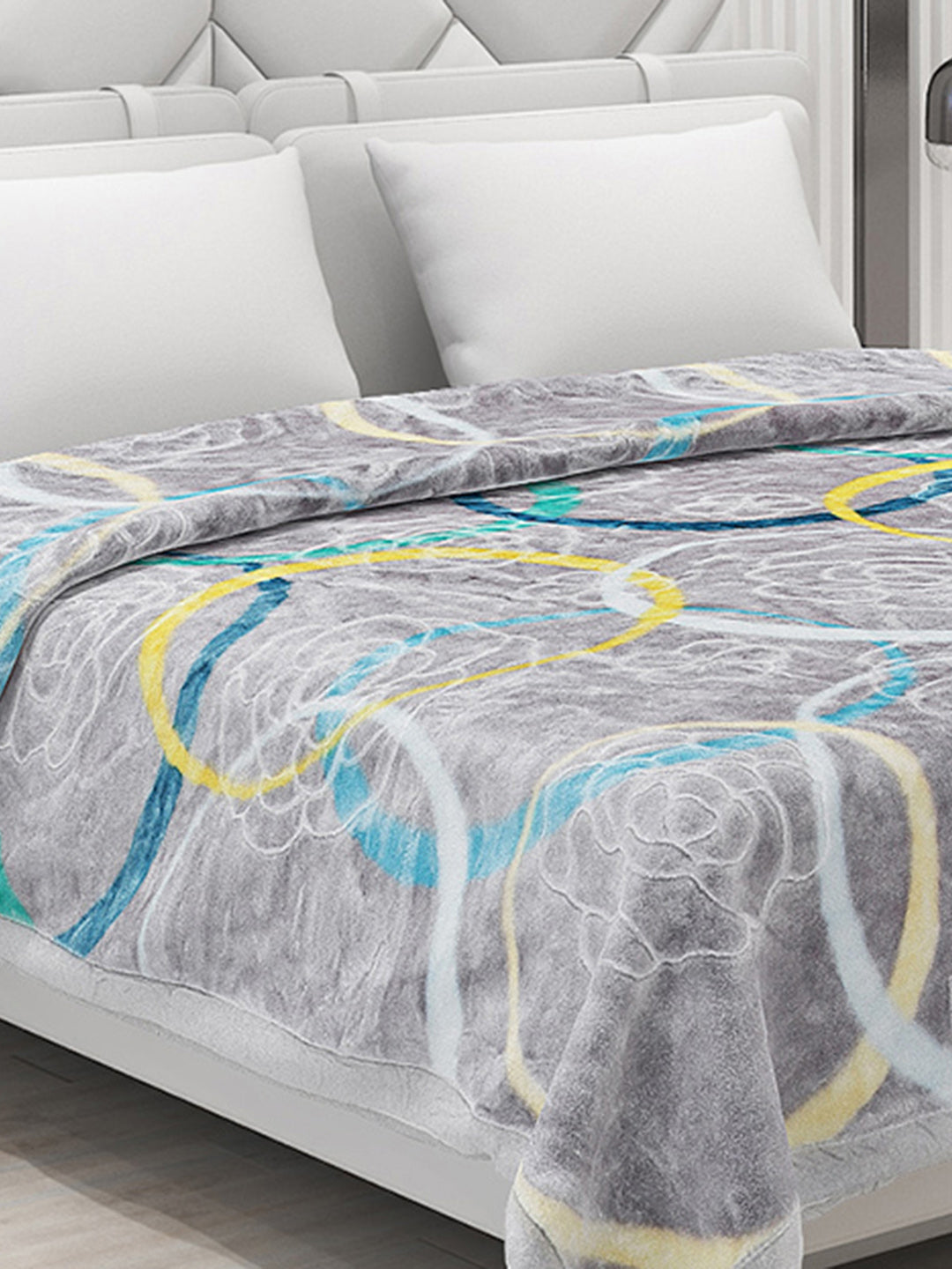 Printed Double Bed Blanket for Heavy Winter -2 Ply