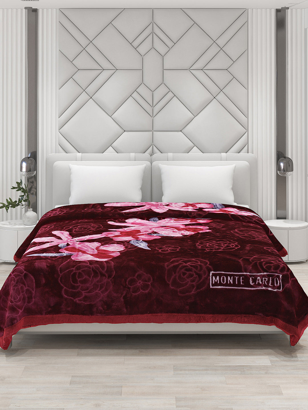 Printed Double Bed Blanket for Heavy Winter -2 Ply