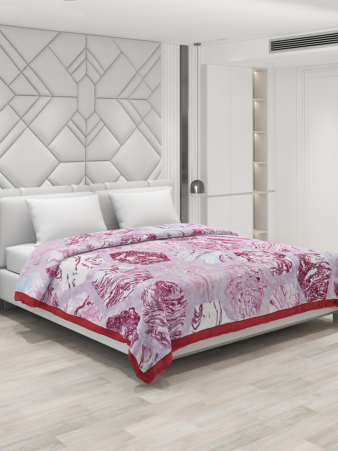 Printed Double Bed Blanket for Heavy Winter -2 Ply