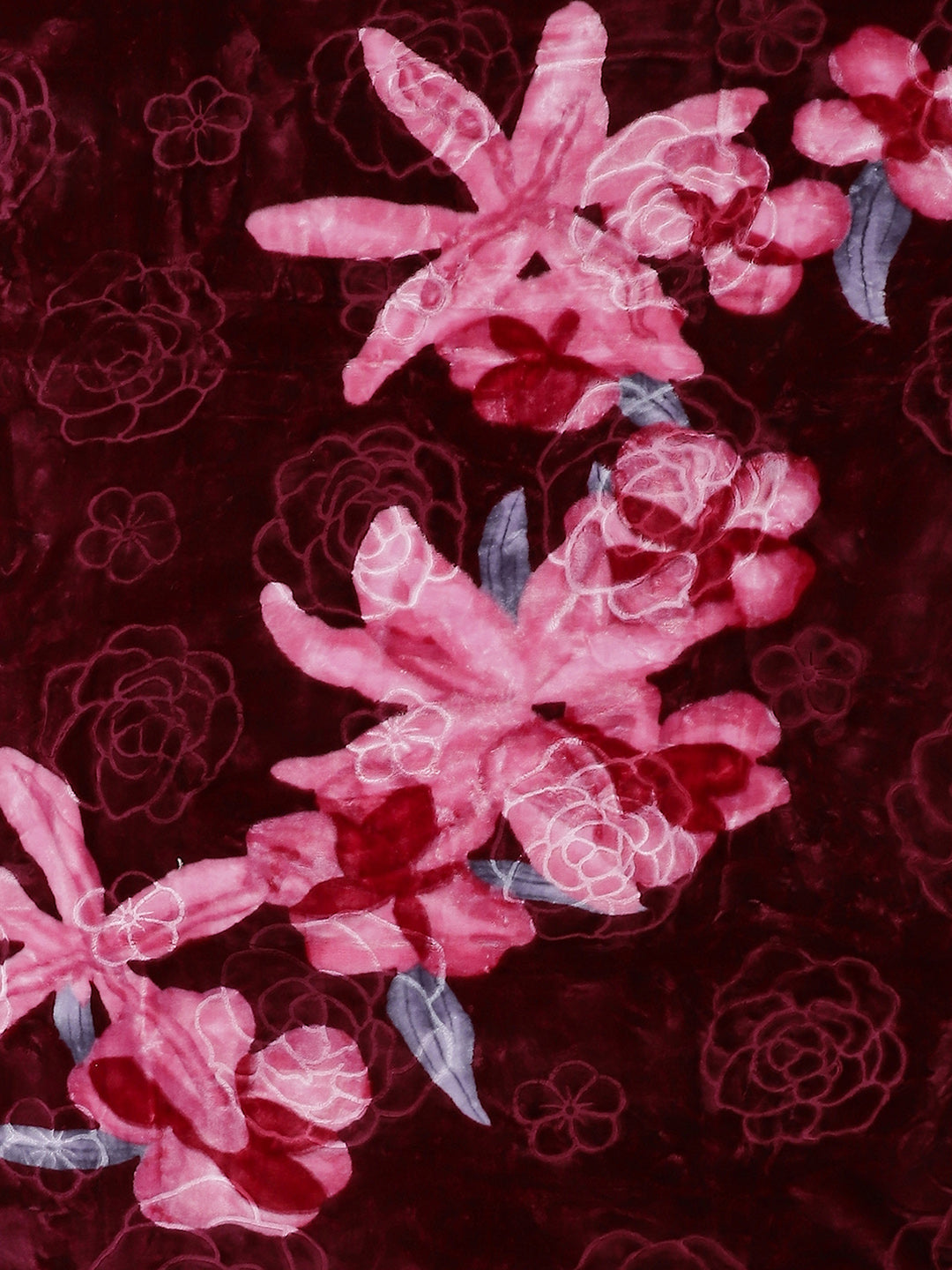 Printed Double Bed Blanket for Heavy Winter -2 Ply