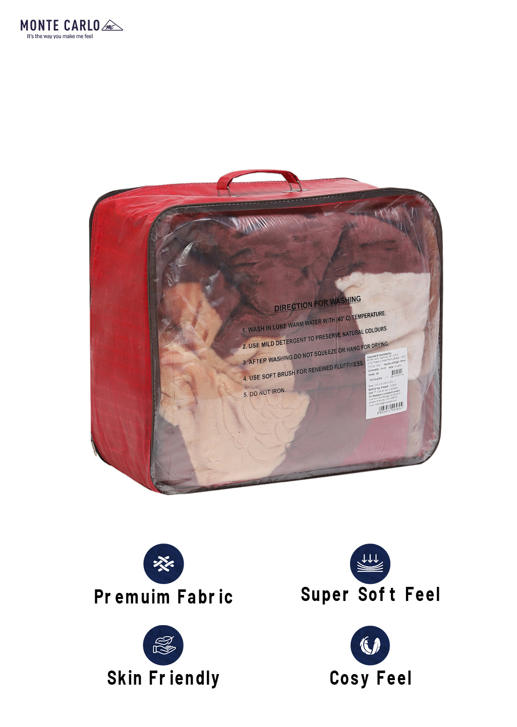 Printed Double Bed Blanket for Heavy Winter -2 Ply