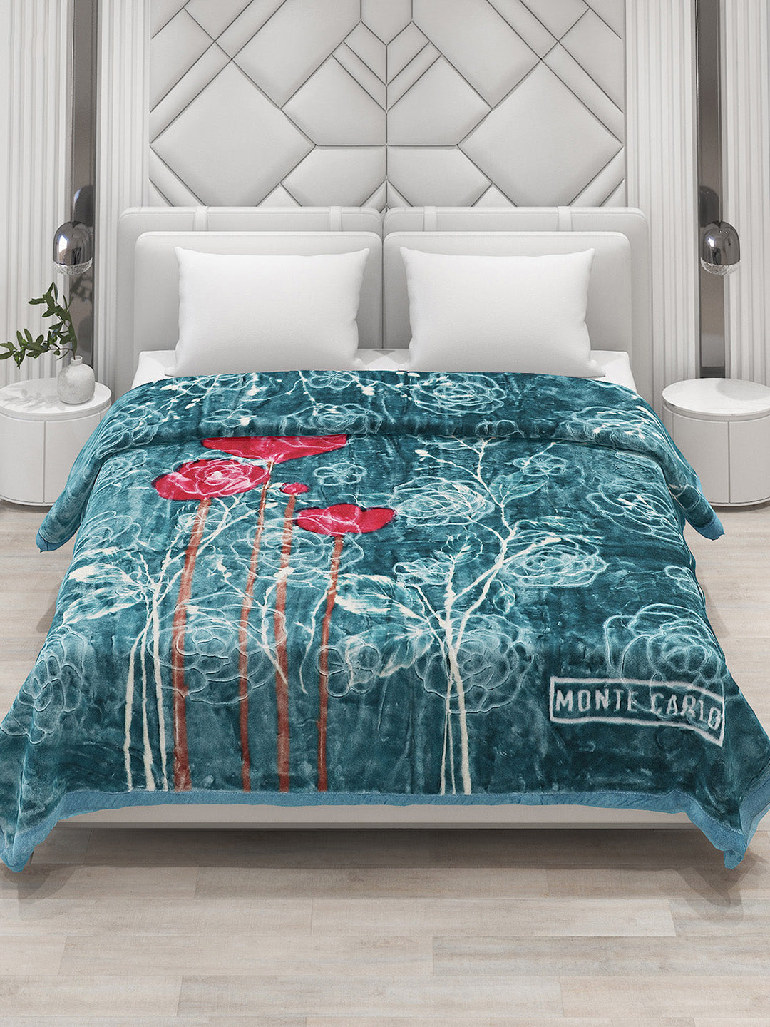 Printed Double Bed Blanket for Heavy Winter -2 Ply