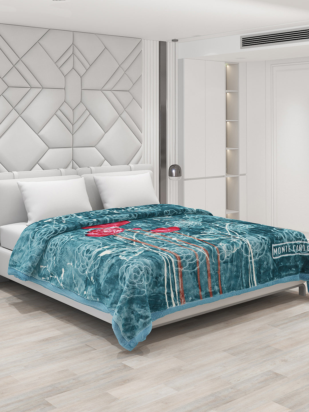 Printed Double Bed Blanket for Heavy Winter -2 Ply